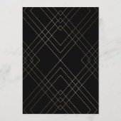 5 x 7白色の黒い金ゴールド結婚のテーブル番号 (裏面)