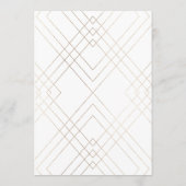 5 x 7白金ゴールドギャツビー結婚のテーブル番号 (裏面)