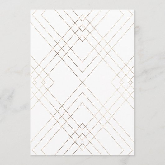 5 x 7白金ゴールドギャツビー結婚のテーブル番号 (裏面)