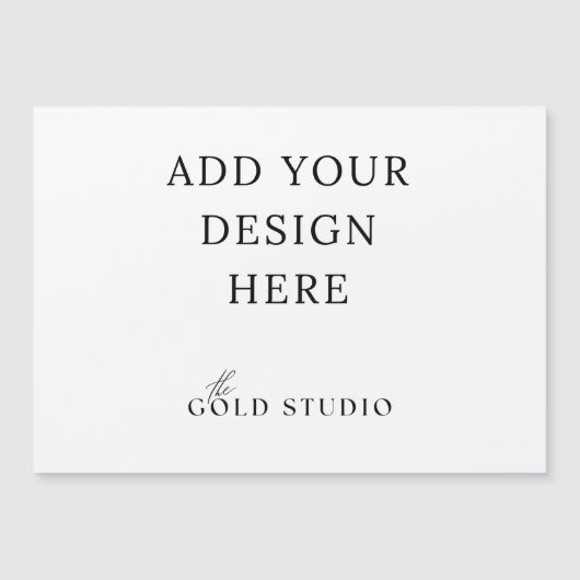 5 x 7磁気はがき招待状横長空白の (正面)