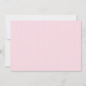 5 x 7結婚式招待状バードケージ/ピンクストライプ色 招待状 (裏面)