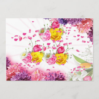5 X 7花グリーティングカード カード