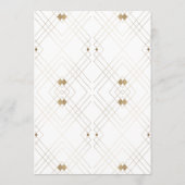 5 x 7金ゴールド白クラシック色結婚のテーブル番号 (裏面)