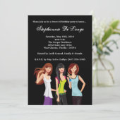 5 x 710代の若者ス10代のイート16誕生日招待状 招待状 (スタンド正面)