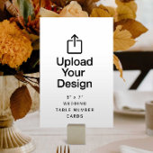 5" x 7"のテーブ結婚ル番号カード