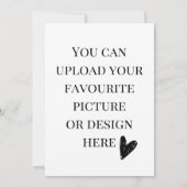 5" x 7"の封筒カードをカスタマイズする 招待状 (裏面)