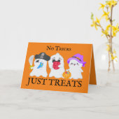 5" x 7"の折り畳みグリーティングカードを扱うトリックなし カード (黄色い花)