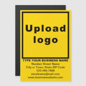 5" x 7"イエローマグネティックカードのビジネスブランド (正面/裏面)