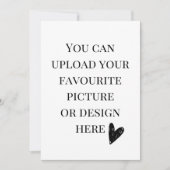 5" x 7"エンクロージャカードのパーソナライズ 招待状 (正面)