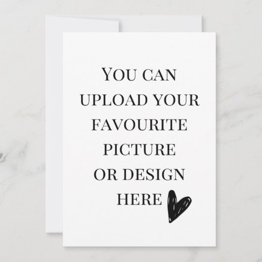 5" x 7"エンクロージャカードのパーソナライズ 招待状 (正面)