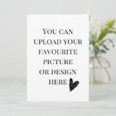 5" x 7"エンクロージャカードのパーソナライズ 招待状 (スタンド正面)