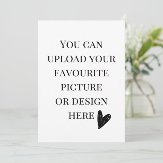 5" x 7"エンクロージャカードのパーソナライズ 招待状 (スタンド正面)