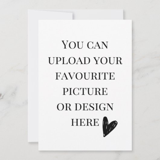 5" x 7"エンクロージャカードのパーソナライズ 招待状 (裏面)