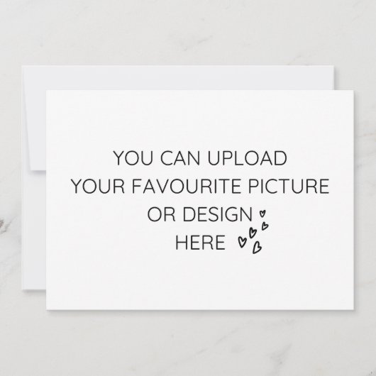 5" x 7"エンクロージャカードのパーソナライズ 招待状 (正面)