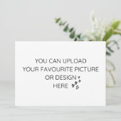 5" x 7"エンクロージャカードのパーソナライズ 招待状 (スタンド正面)