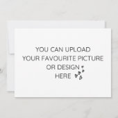 5" x 7"エンクロージャカードのパーソナライズ 招待状 (裏面)