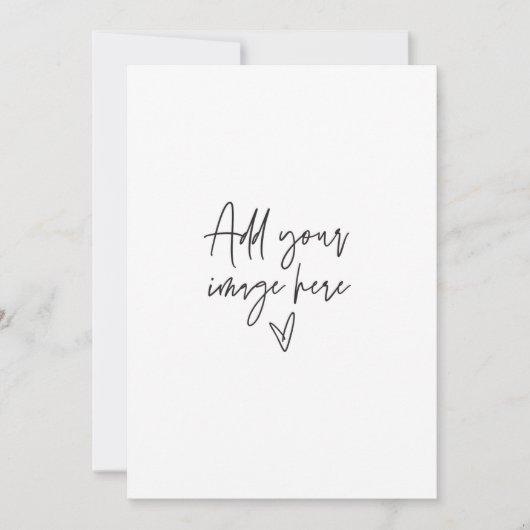 5 x 7 オーダーメイド ウェディング インビテーション ホリデー フォト カード (正面)