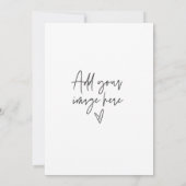 5 x 7 オーダーメイド ウェディング インビテーション ホリデー フォト カード (裏面)