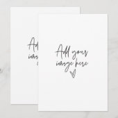 5 x 7 オーダーメイド ウェディング インビテーション ホリデー フォト カード (正面/裏面)