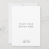 5" x 7" カード印刷 招待状 (正面)