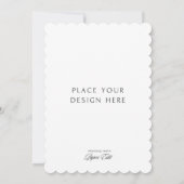 5" x 7" カード印刷 招待状 (裏面)