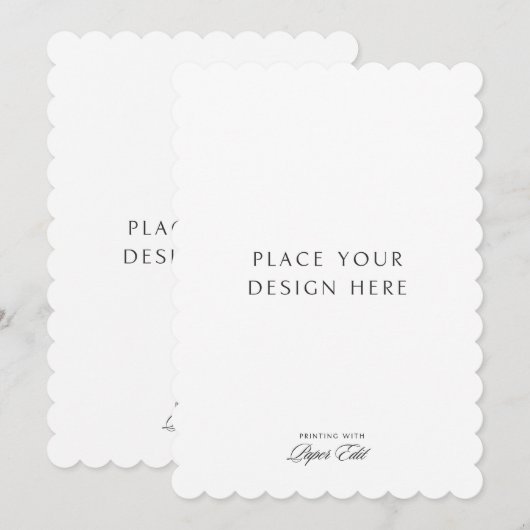 5" x 7" カード印刷 招待状 (正面/裏面)