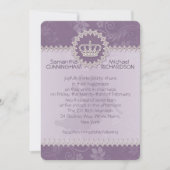 5" x 7"ピンク・フローラ・ク結婚ラウンズPassport 招待状 (正面)