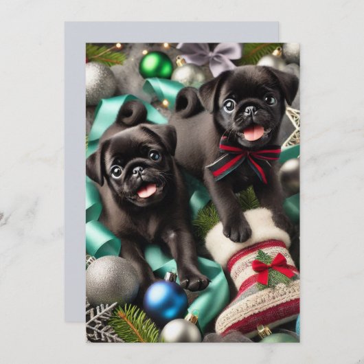 5 x 7 フラット ホリデー カード (正面/裏面)