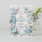 5" x 7" ホイル招待状 箔招待状 (立ち正面)