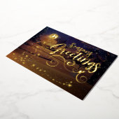 5" x 7"ホリデーフォトフォイル招待状 箔招待状 (回転した状態)