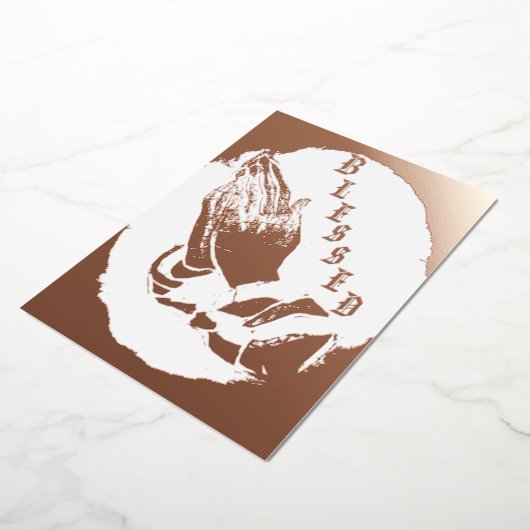 5" x 7" ホリデー フォイル カード (回転した状態)