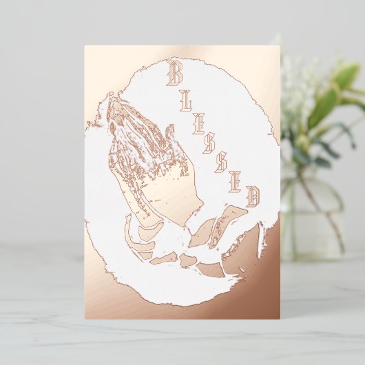 5" x 7" ホリデー フォイル カード (立ち正面)