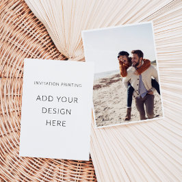 5" x 7" ポートレート写真 招待状 印刷