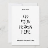 5" x 7" ポートレート カード (正面)