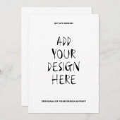 5" x 7" ポートレート カード (正面/裏面)