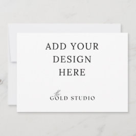 5 x 7 ランドスケープ インビテーション 白紙のテンプレート