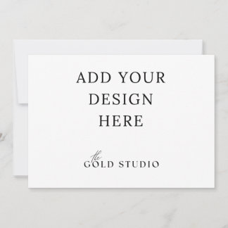 5 x 7 ランドスケープ インビテーション 白紙のテンプレート