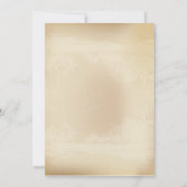 5" x 7" ヴィンテージ エレガント グランジ ウェディング インビテーション (裏面)