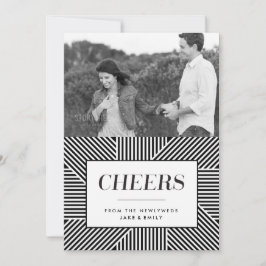 5 x 7 太字のホリデーエンゲージメント、新婚カード 招待状