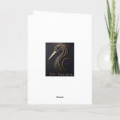 5" x 7"折り畳みニューファンドランド犬サンタカード カード (裏面)