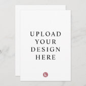 5" x 7" 招待状 (正面/裏面)