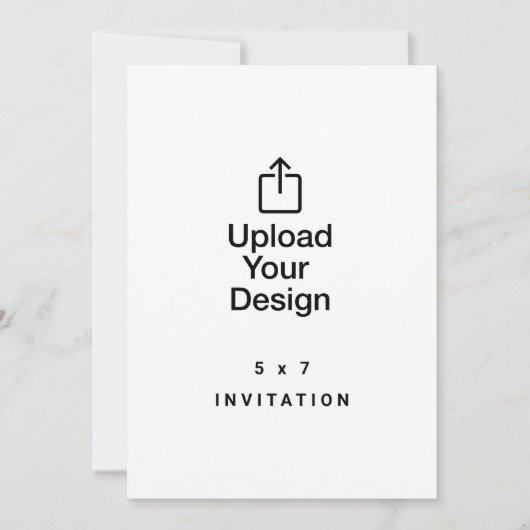 5 x 7 招待状、カスタム印刷用に画像をアップロード 招待状 (正面)