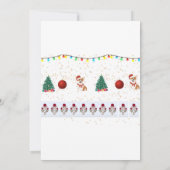 5 x 7 犬のクリスマス招待状カード 招待状 (裏面)