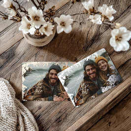 5" x 7"銀素朴箔実在デザートカードを保存 箔シーズンカード