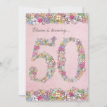 5 x 7 50th Birthday Party春開花テンプレート 招待状<br><div class="desc">**コストに含ま来れるサイズの封筒を持つ招待**紙のスタイルと感じを好きなように変更する。紙の種類を変更するには、[招待オプション]タブをクリックする。完全なオリジナルユニークと、一人で描いたデザインの手の一種！それぞれの花描はインクでスキャンされ、別々にデジタルで色づけされ、数字のパターンに配置された。こんな招待状は見えない!!あなた自身のカスタマイズ詳細と非常に簡単... 右のボックスにサンプル文字を入力する。「it」ボタンを押すと、フォントのサイズ、スタイル、位置を簡単にカスタマイズ変更できる。お客様のニーズに合ったデザインを作るこ救済と手頃カスタマイズも、お客様のニーズに合ったデザインを作り出すことも嬉しい（手数料は特定の手数料リクエストに適用される）デザインの1000sのために私のzazzleストアを参照して下さい！</div>