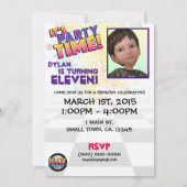 5 X 7 BMX誕生日招待状 招待状 (裏面)