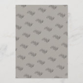 5 x 7 Botanical Wedding Table Number 招待状 (裏面)