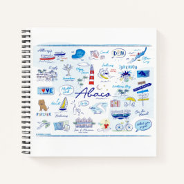 *'5 X 8.5スパイラルノート – "ホープの町のABC ノートブック