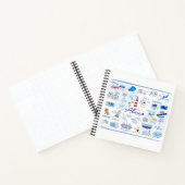 *'5 X 8.5スパイラルノート – "ホープの町のABC ノートブック (内部)