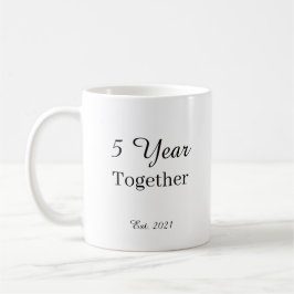 5 Year Anniversary Mug – First Wedding Anniversary コーヒーマグカップ